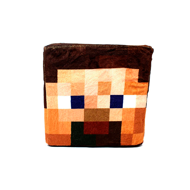 Oblea pala rumor Cojin Minecraft Cubo de Peluche - Cabeza de Steve - Xpixel