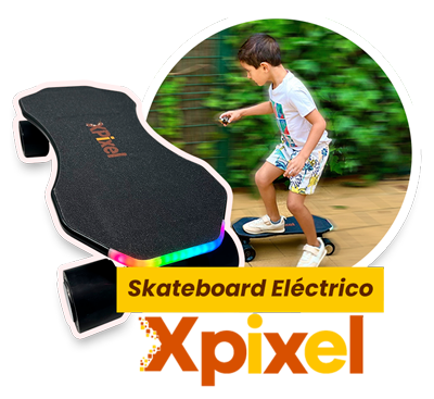 Skateboard Eléctrico con Kick Assit - Xpixel